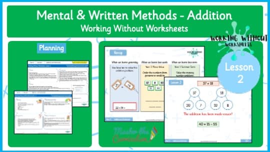 Cover of L2 – WWW – Y2 Solve Addition Problems Using Mental and Written Methods