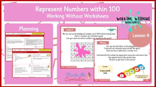 Cover of L4 Summer Represent Numbers to 100