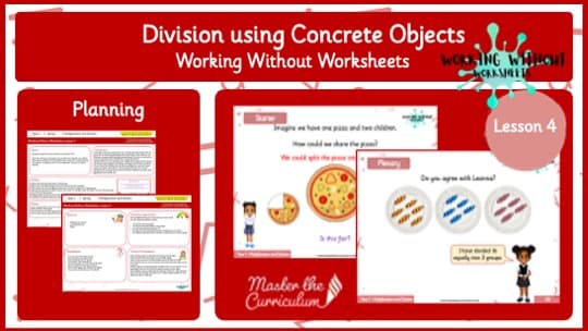 Cover of L4 Spring Division using Concrete Objects