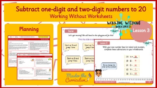 Cover of L3 Spring Subtract 1 and 2 Digit Numbers to 20