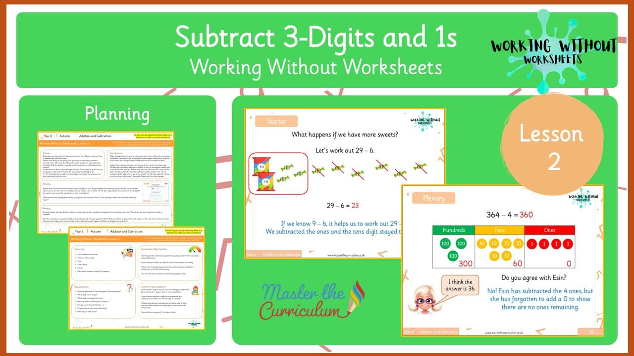 Cover of L2 Subtract 3-Digits and 1s Mentally
