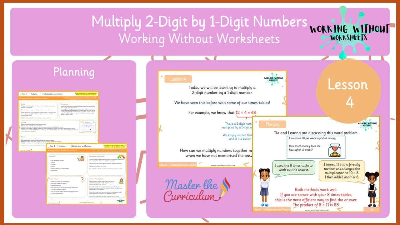 Cover of L4 Multiply 2-Digit by 1-Digit Numbers Mentally