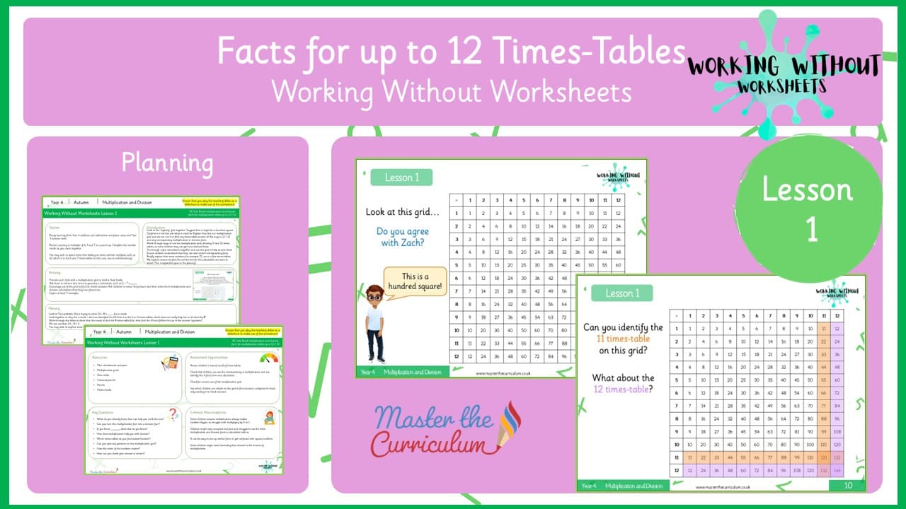 Cover of L1 Multiplication and Division Facts for up to 12 Times-Tables