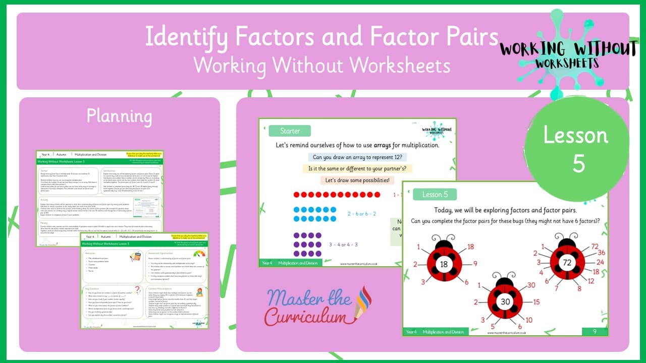 Cover of L5 Identify Factors and Factor Pairs