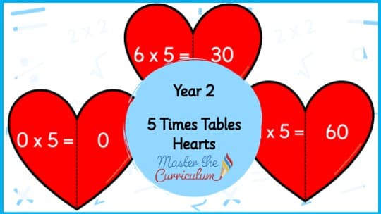 Cover of 5 Times Tables Hearts
