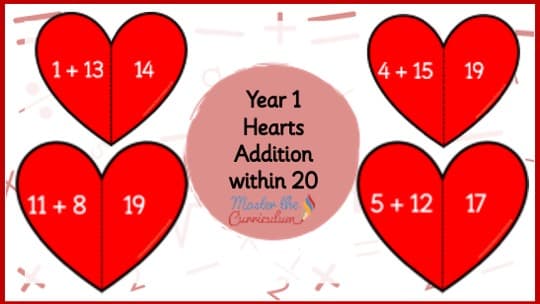 Cover of Addition within 20 Hearts