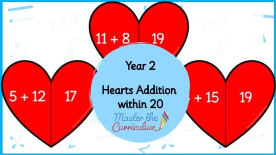 Cover of Addition within 20 Hearts