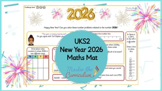 Cover of Year 6 New Year 2026 Maths Mat