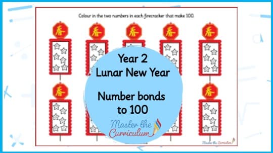 Cover of Number Bonds to 100 Firecrackers