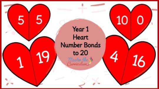 Cover of Number Bonds to 20 Hearts