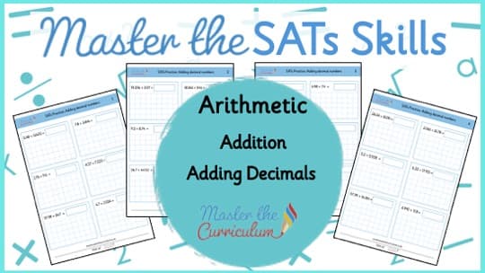 Cover of SATs Arithmetic – Adding Decimals