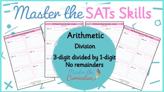 Cover of SATs Arithmetic – Short Division Three-Digits by One-Digit