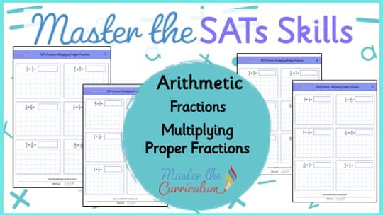 Cover of SATs Arithmetic – Multiplying Proper Fractions