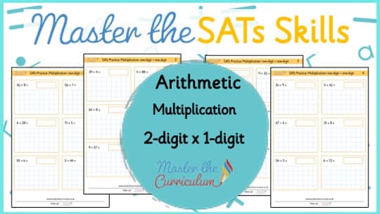 Cover of SATs Arithmetic – Short Multiplication 2-digits by 1-digit