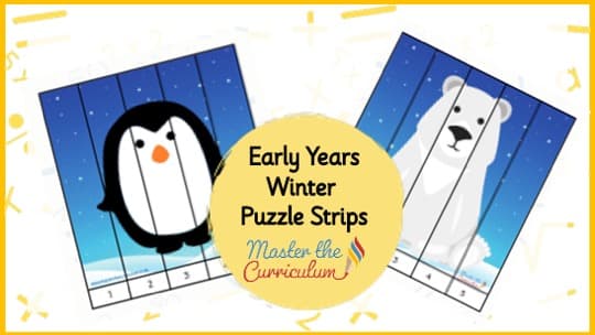 Cover of Winter Puzzle Strips – Nursery