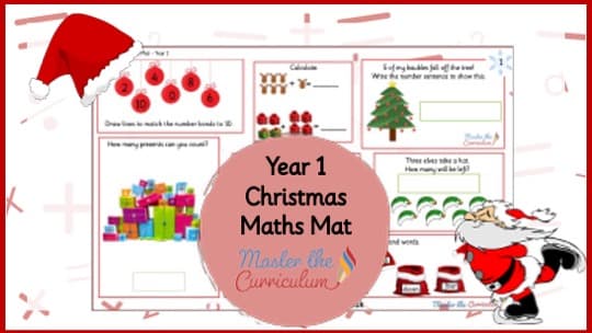 Cover of Year 1 Christmas Maths Mat