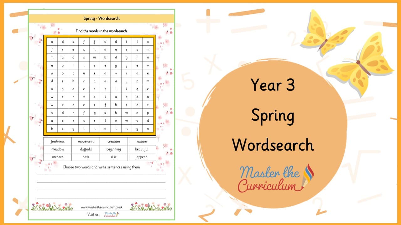Cover of Spring Wordsearch