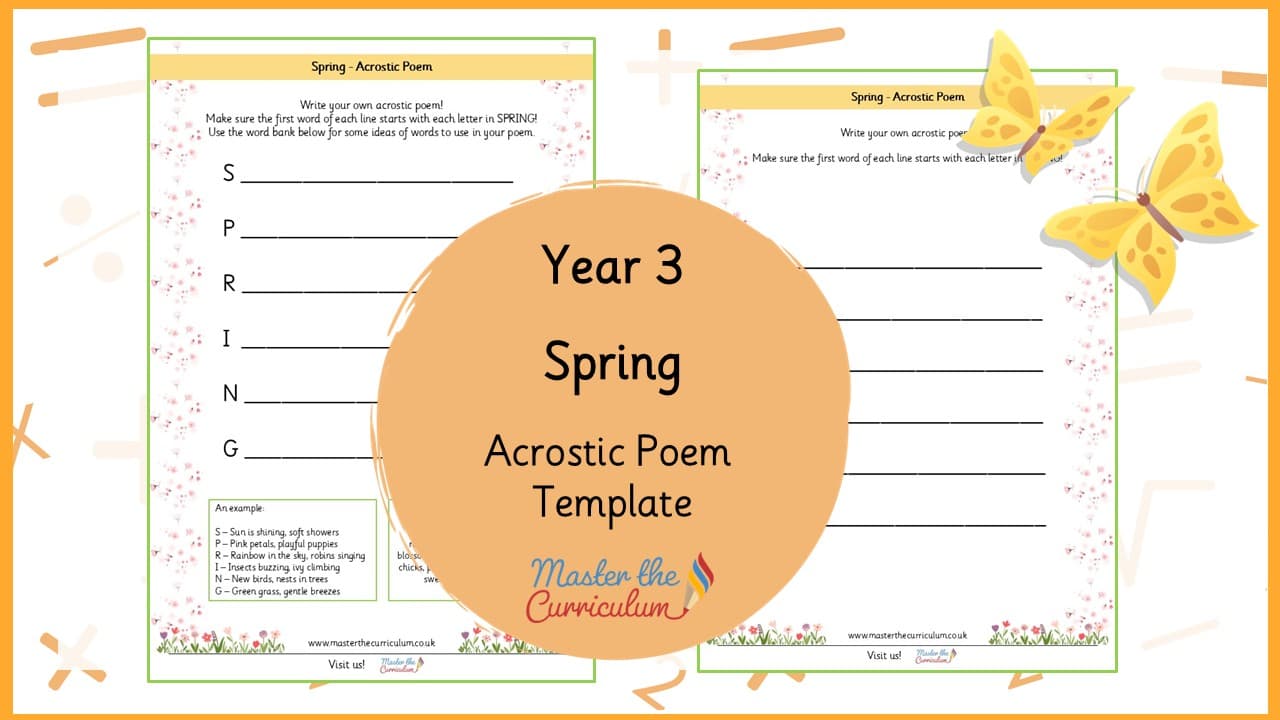 Cover of Spring Acrostic Poetry