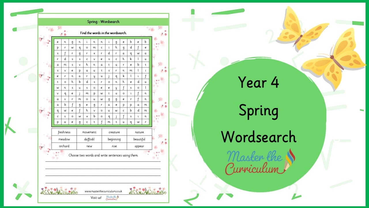 Cover of Spring Wordsearch