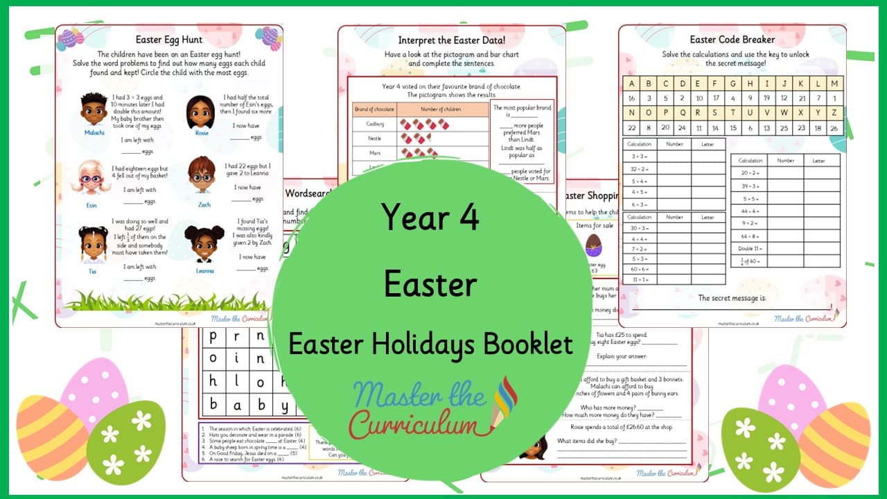 Cover of Easter Holidays Booklet