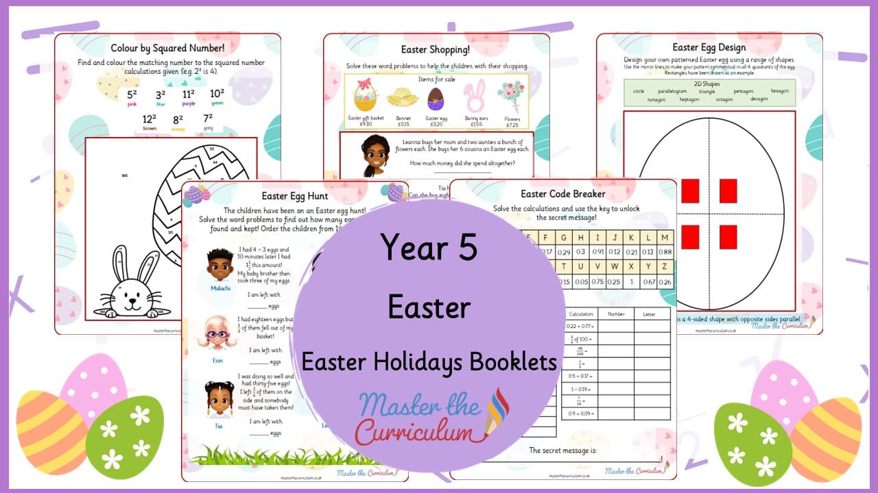 Cover of Easter Holidays Booklet