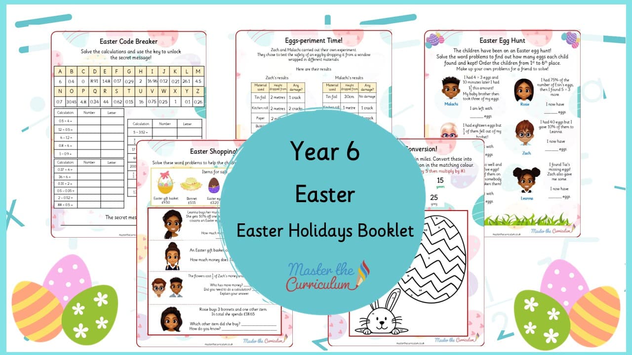 Cover of Easter Holidays Booklet