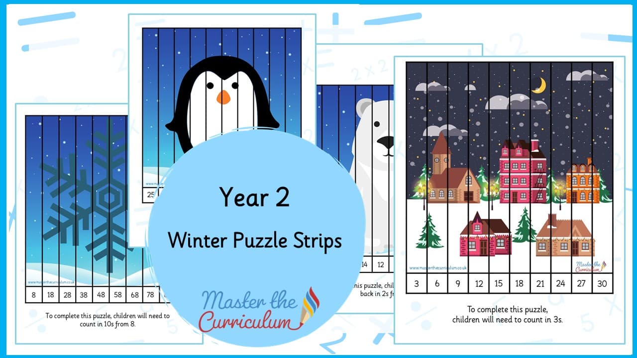 Cover of Winter Puzzle Strips