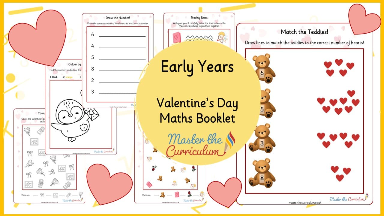 Cover of Valentine’s Day Maths Booklet