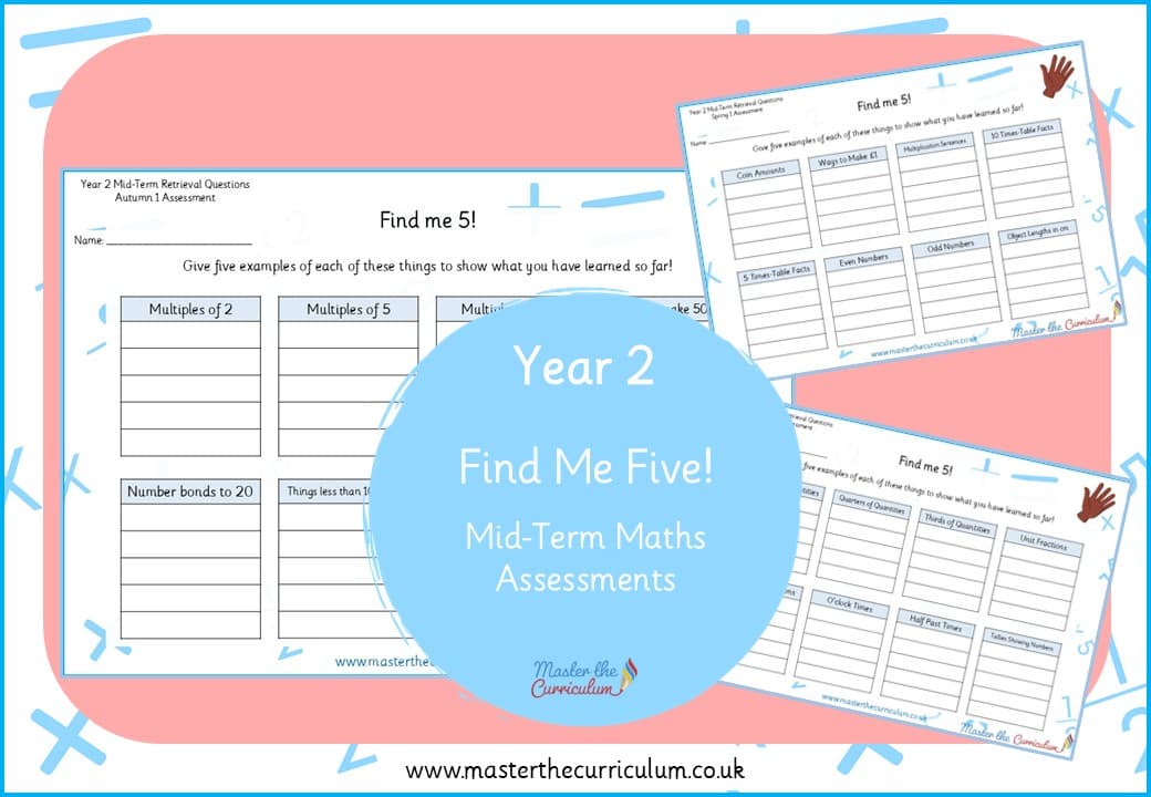 Cover of Year 2 ‘Find Me Five!’ Retrieval Questions