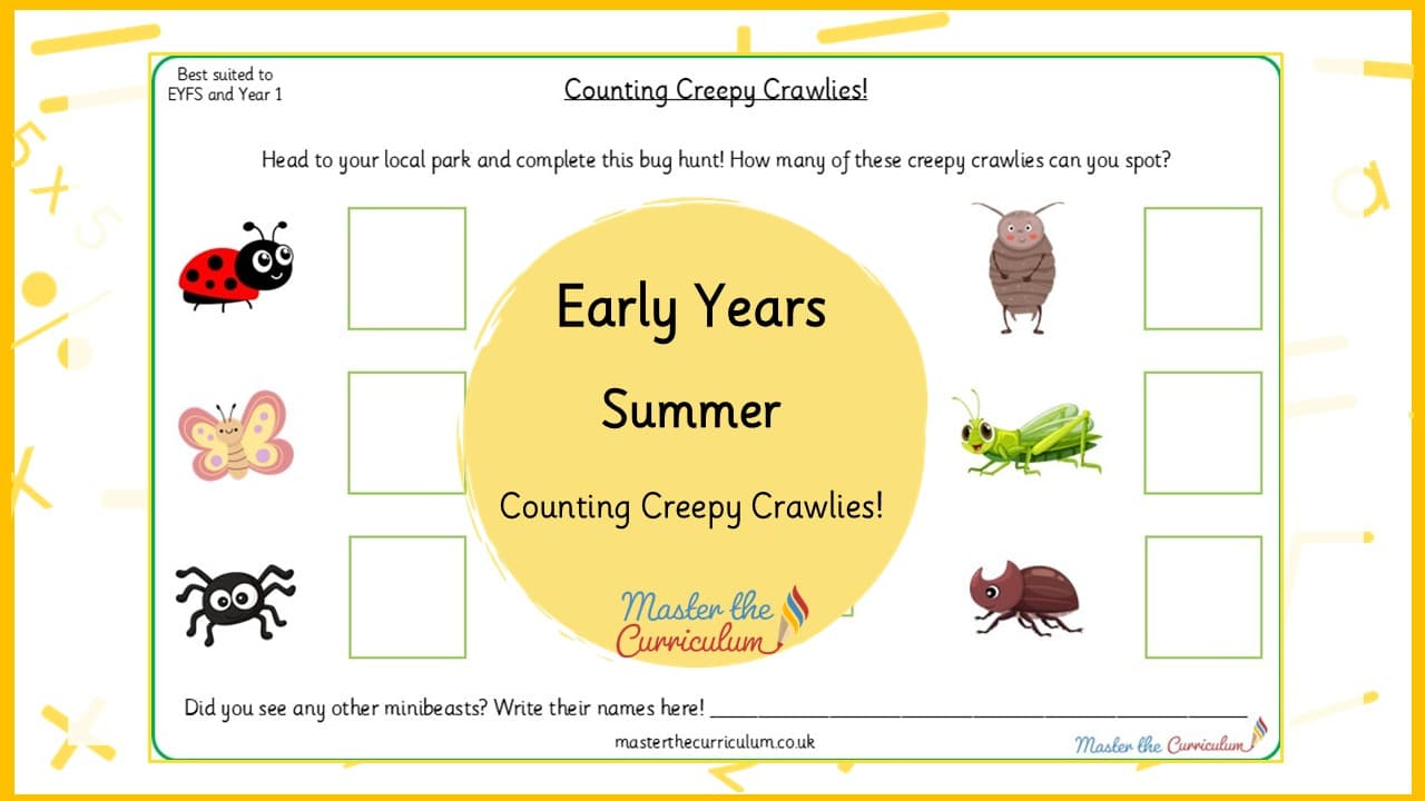 Cover of Summer Counting Creepy Crawlies!