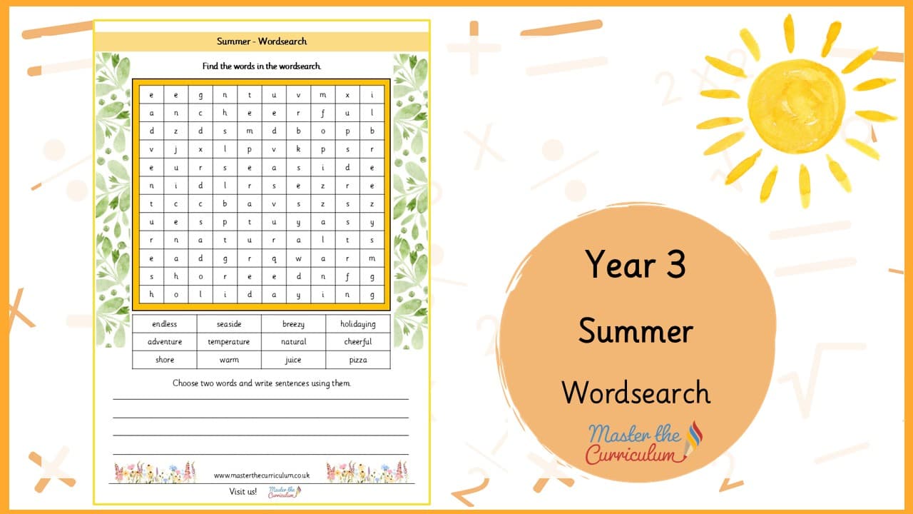 Cover of Summer Wordsearch