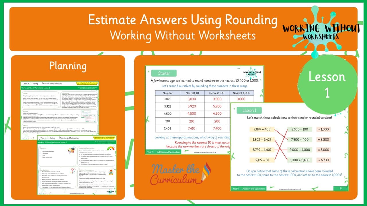 Cover of L1 Estimate Answers Using Rounding to the Nearest 10, 100 or 1,000