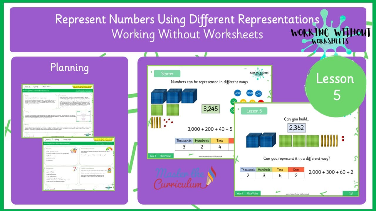 Cover of L5 Represent Numbers Using Different Representations