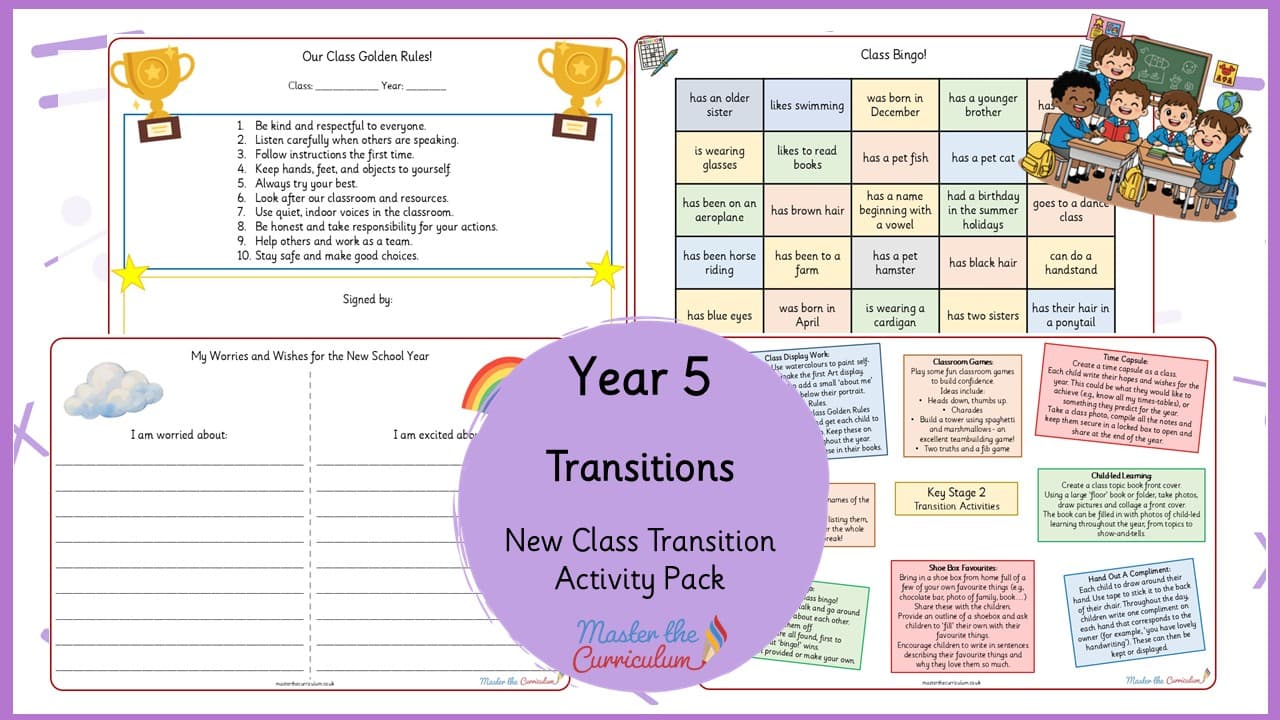 Cover of Class Transitions Activity Pack