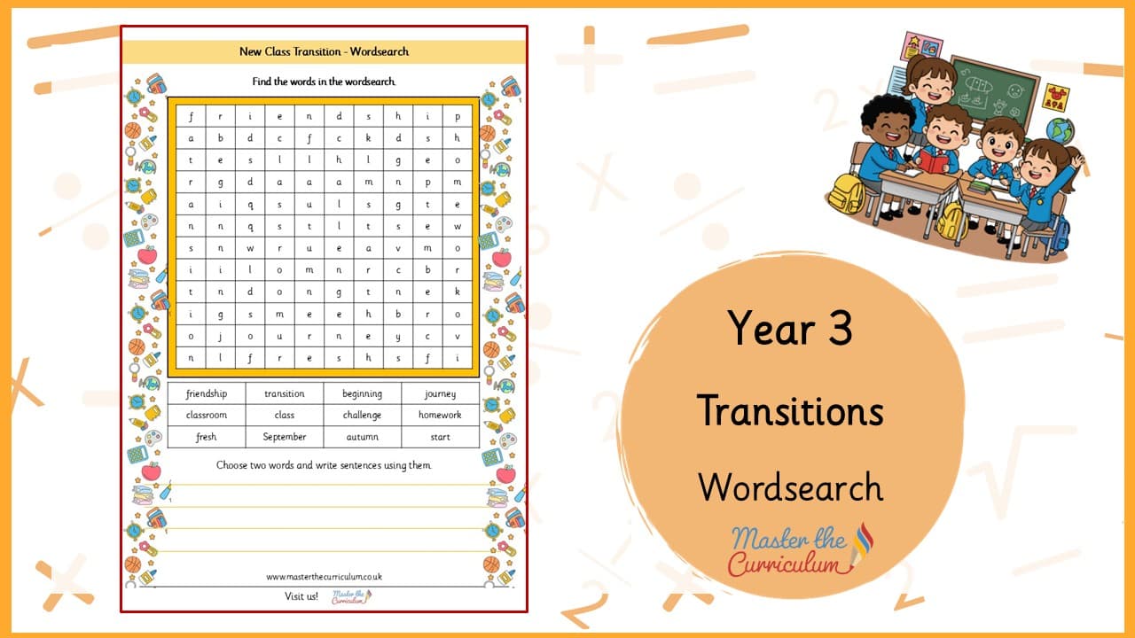 Cover of Class Transitions Wordsearch