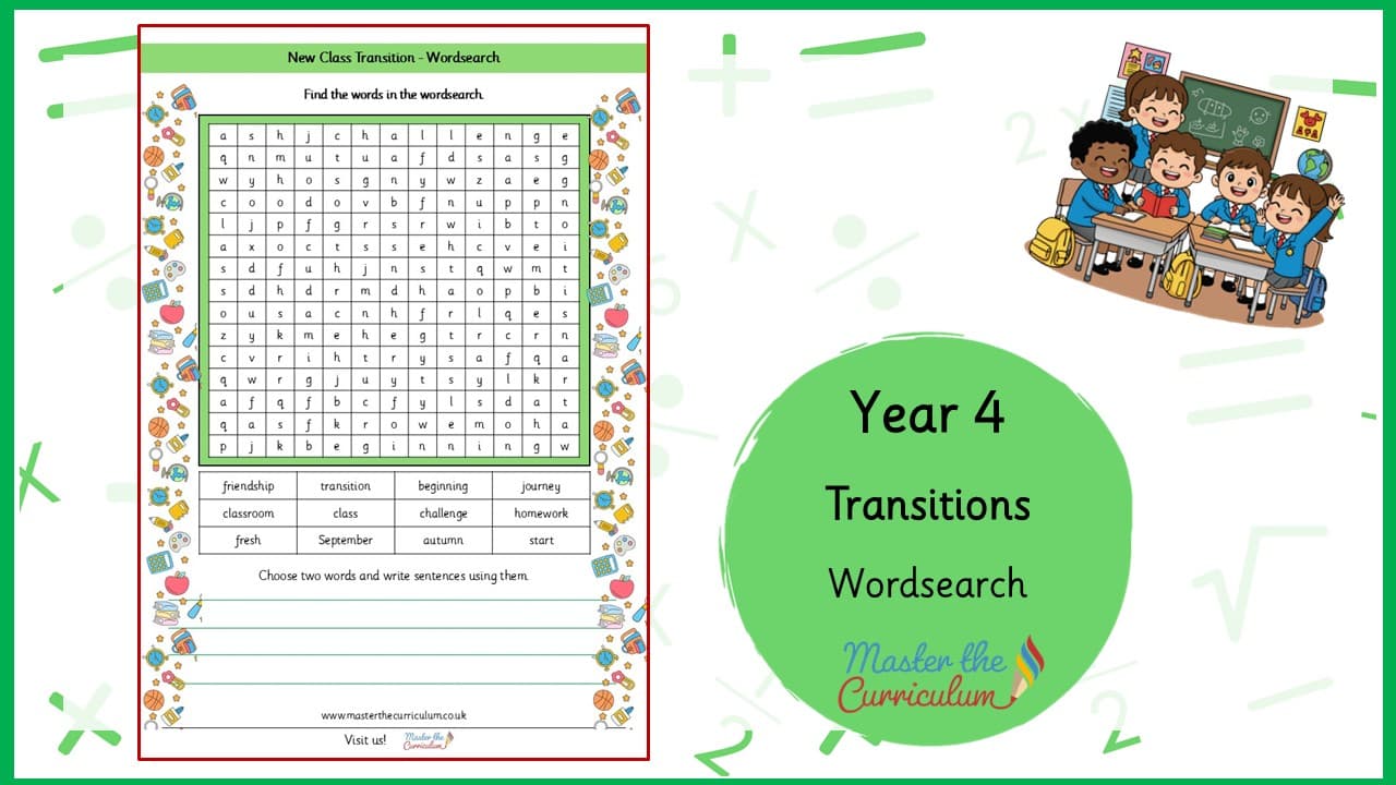 Cover of Class Transitions Wordsearch