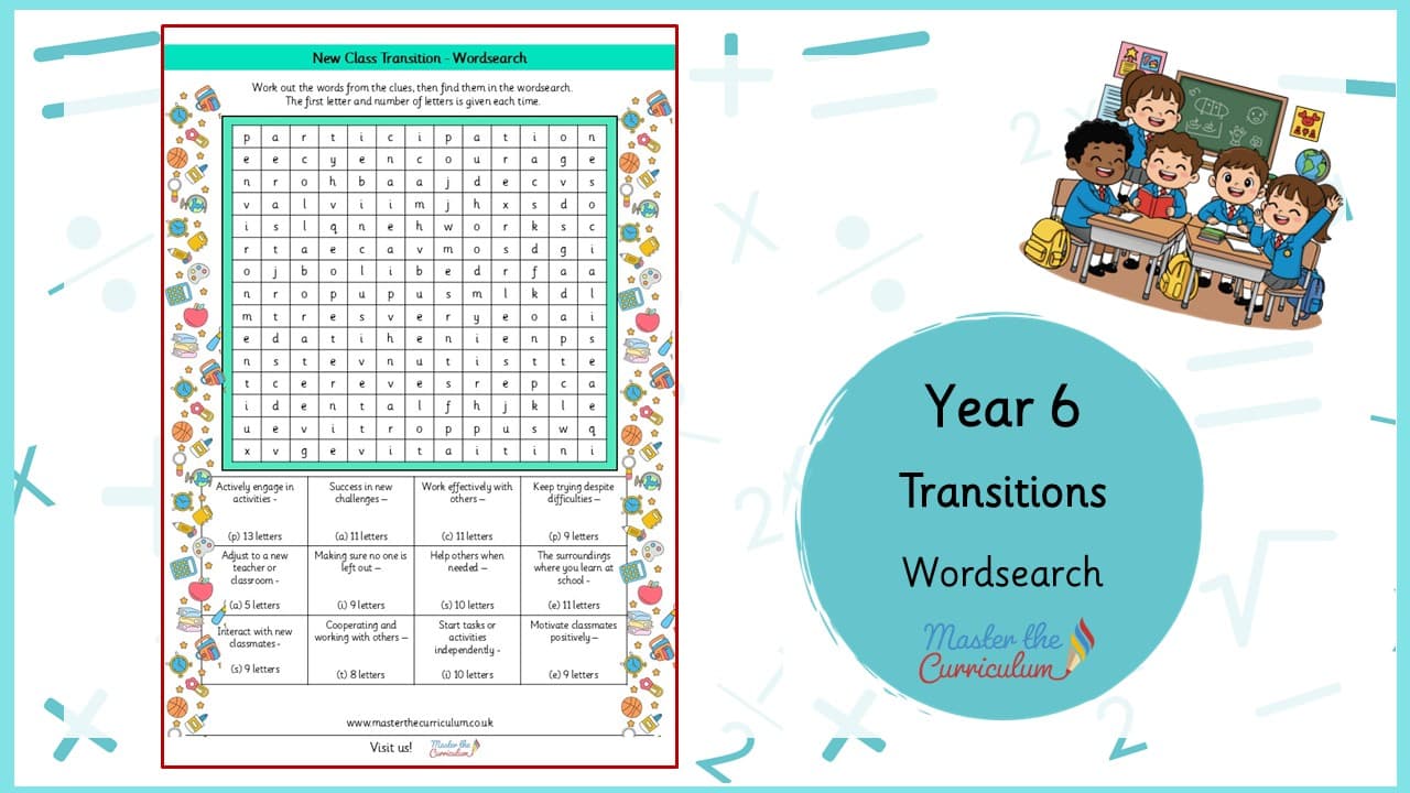 Cover of Class Transitions Wordsearch