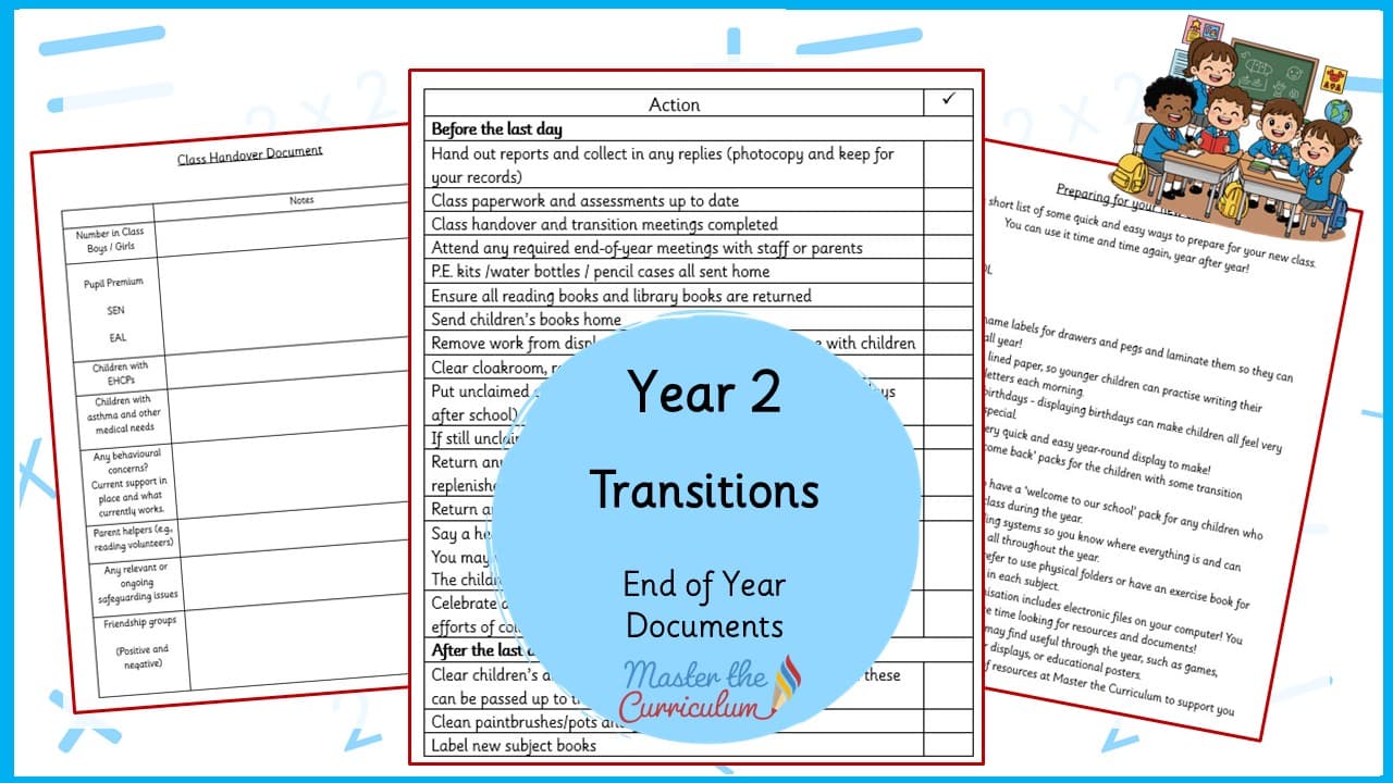 Cover of Teacher’s End of Year Documents