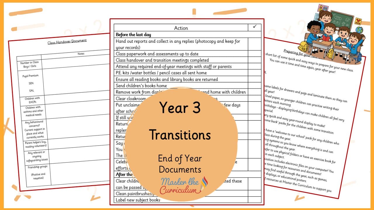 Cover of Teacher’s End of Year Documents