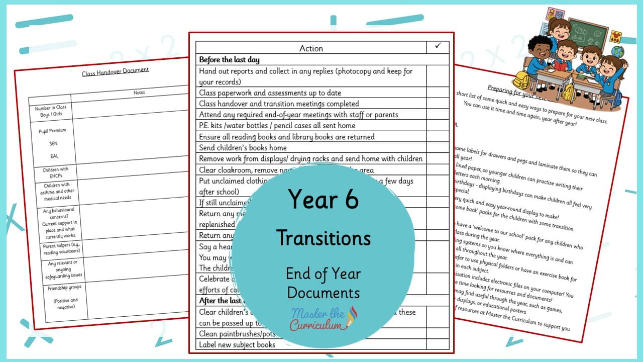Cover of Teacher’s End of Year Documents
