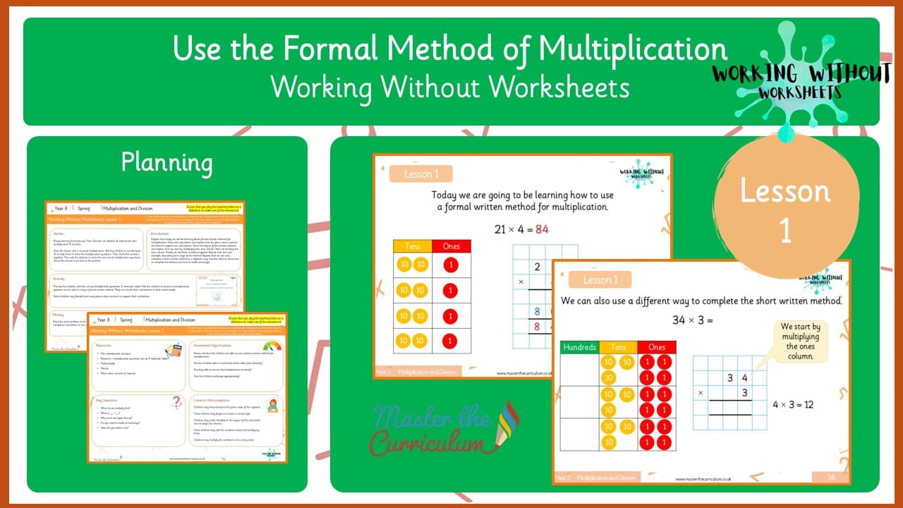 Cover of L1 Use the Formal Written Method for Multiplication