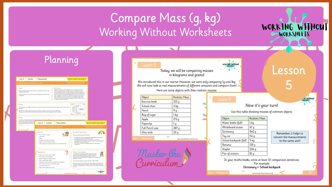 Cover of L5 Compare Mass (g, kg)