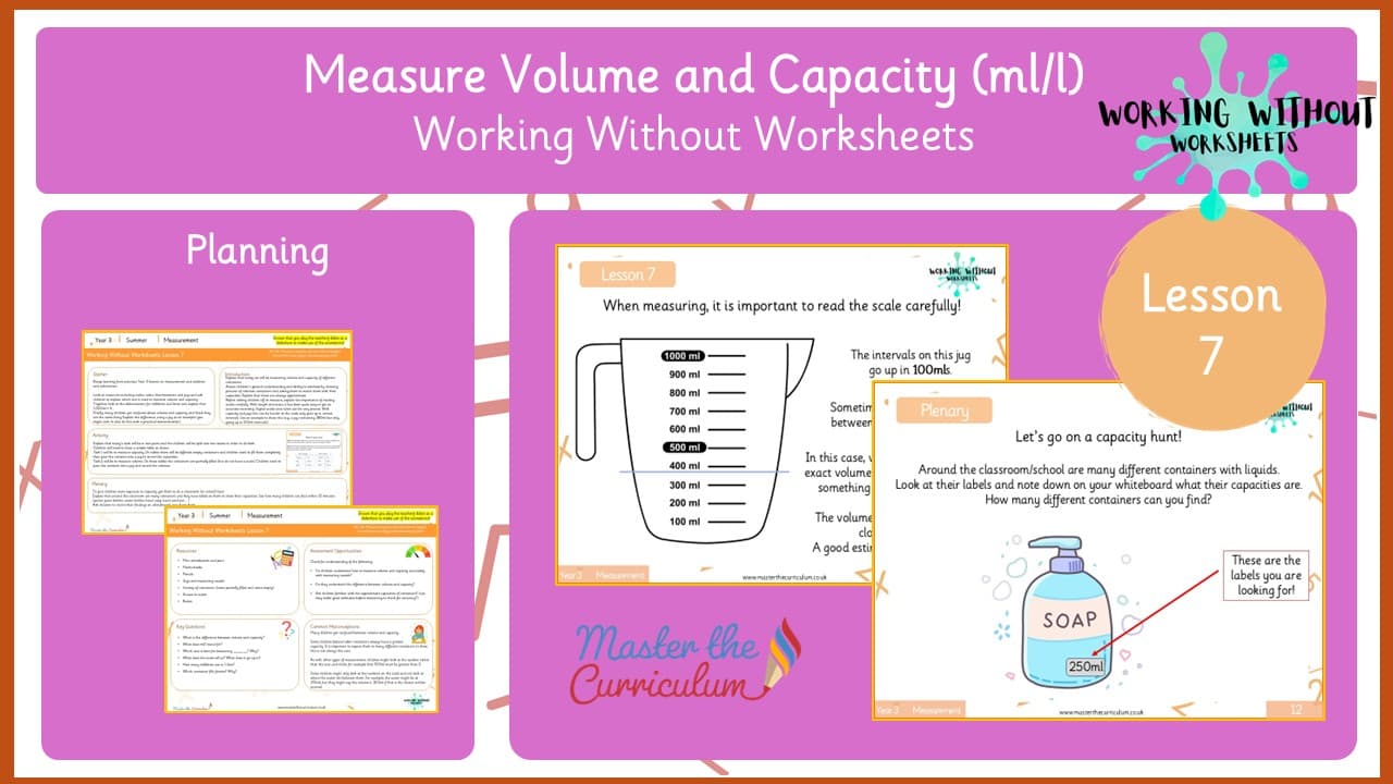 Cover of L7 Measure Capacity and Volume (ml/l)