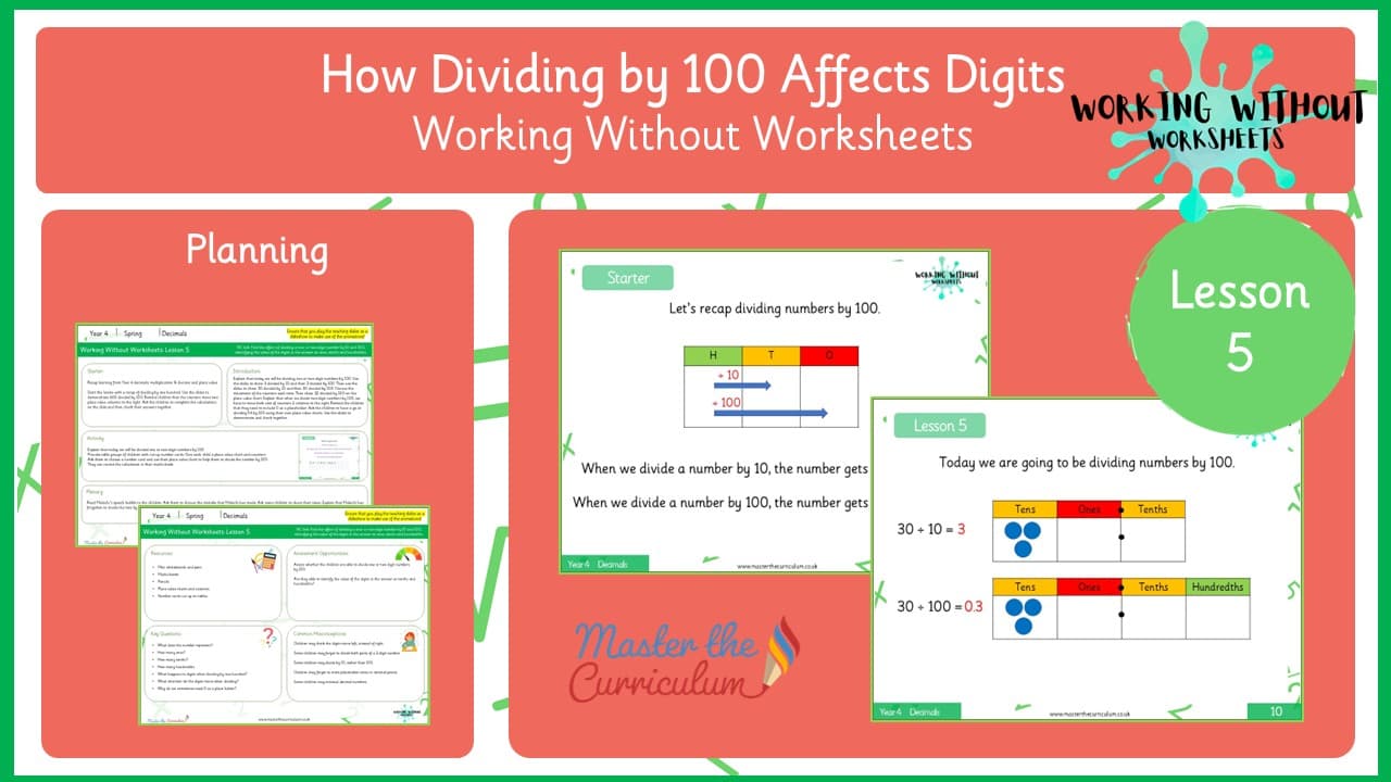 Cover of L5 Understand How Dividing by 100 Affects Digits