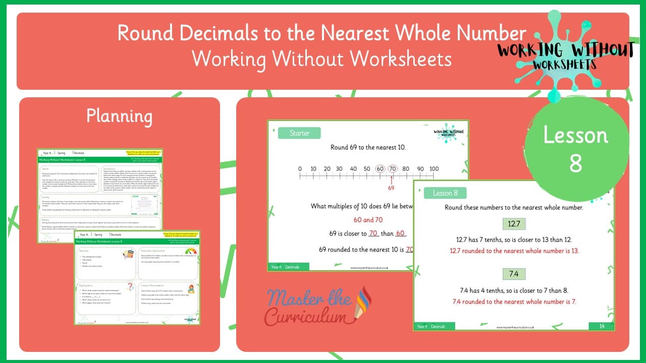 Cover of L8 Round Decimals to the Nearest Whole Number