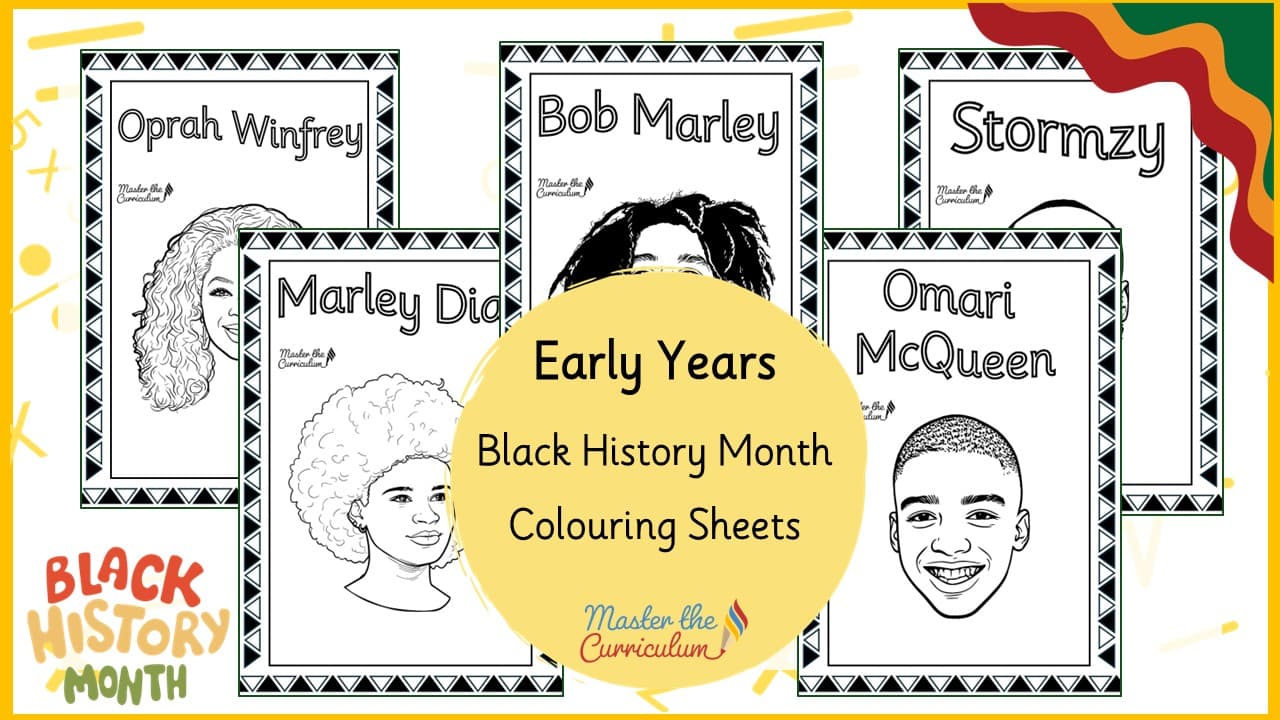 Cover of Black History Month Colouring Sheets