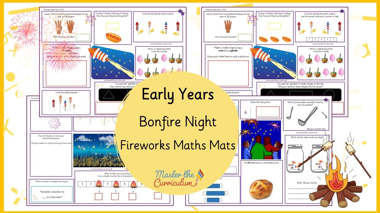 Cover of Fireworks Maths Mats
