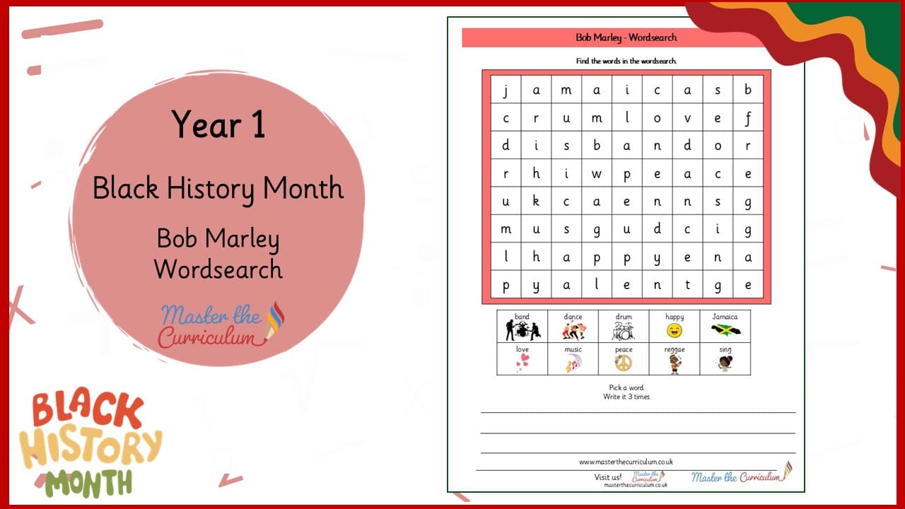 Cover of Bob Marley – Wordsearch