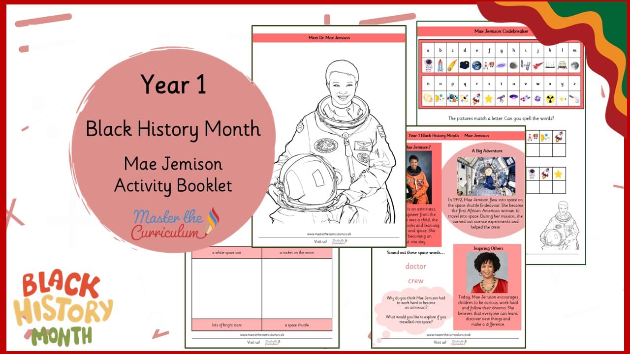 Cover of Mae Jemison Activity Pack