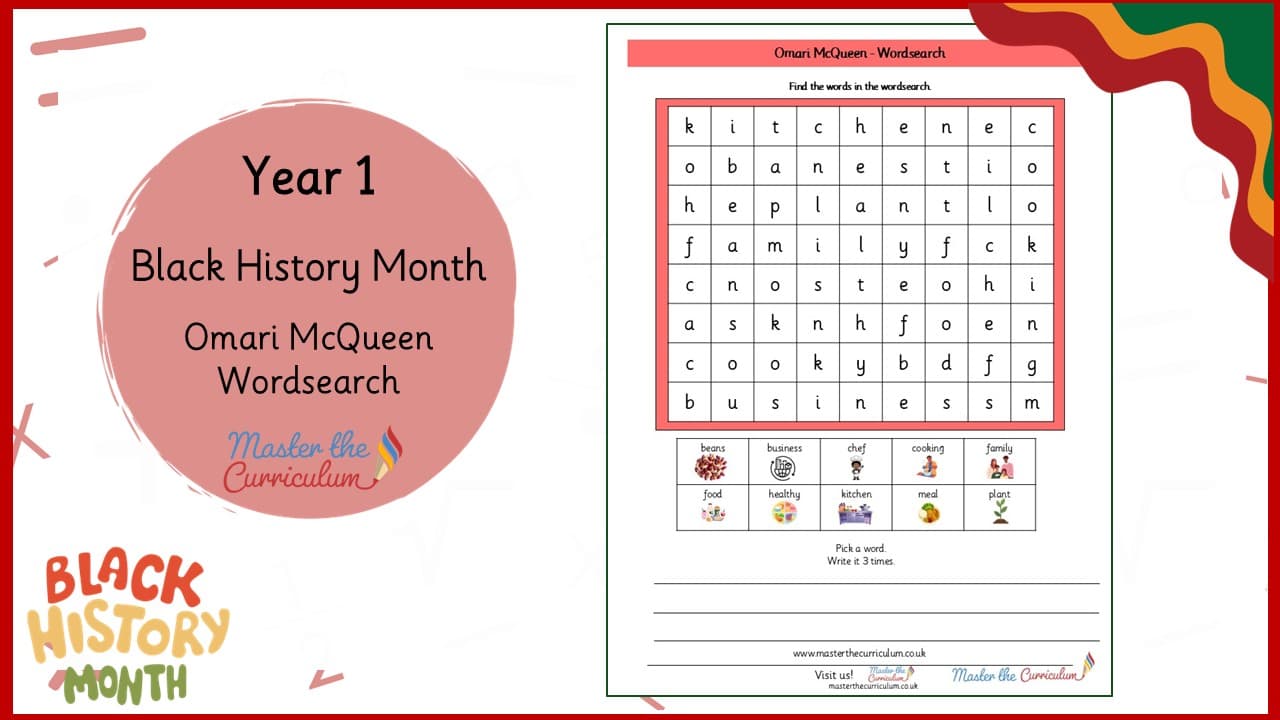 Cover of Omari McQueen – Wordsearch